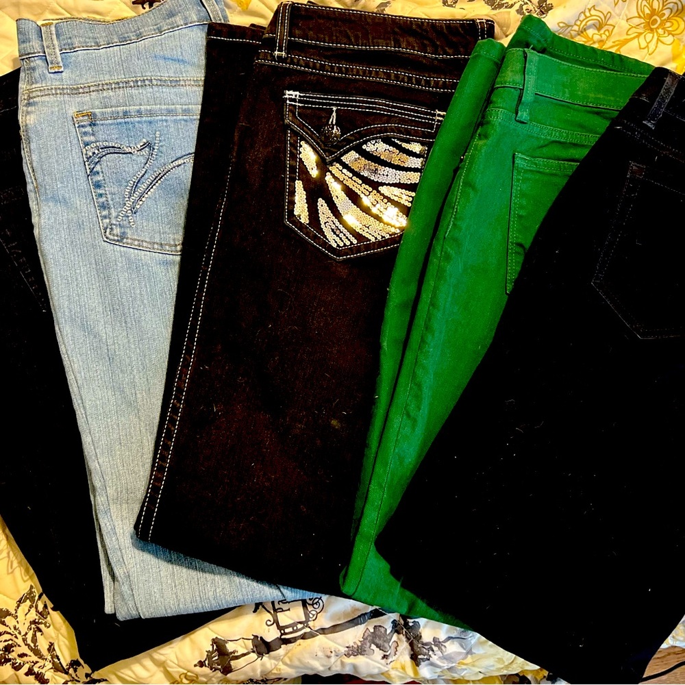 womens jeans lot size 8/9